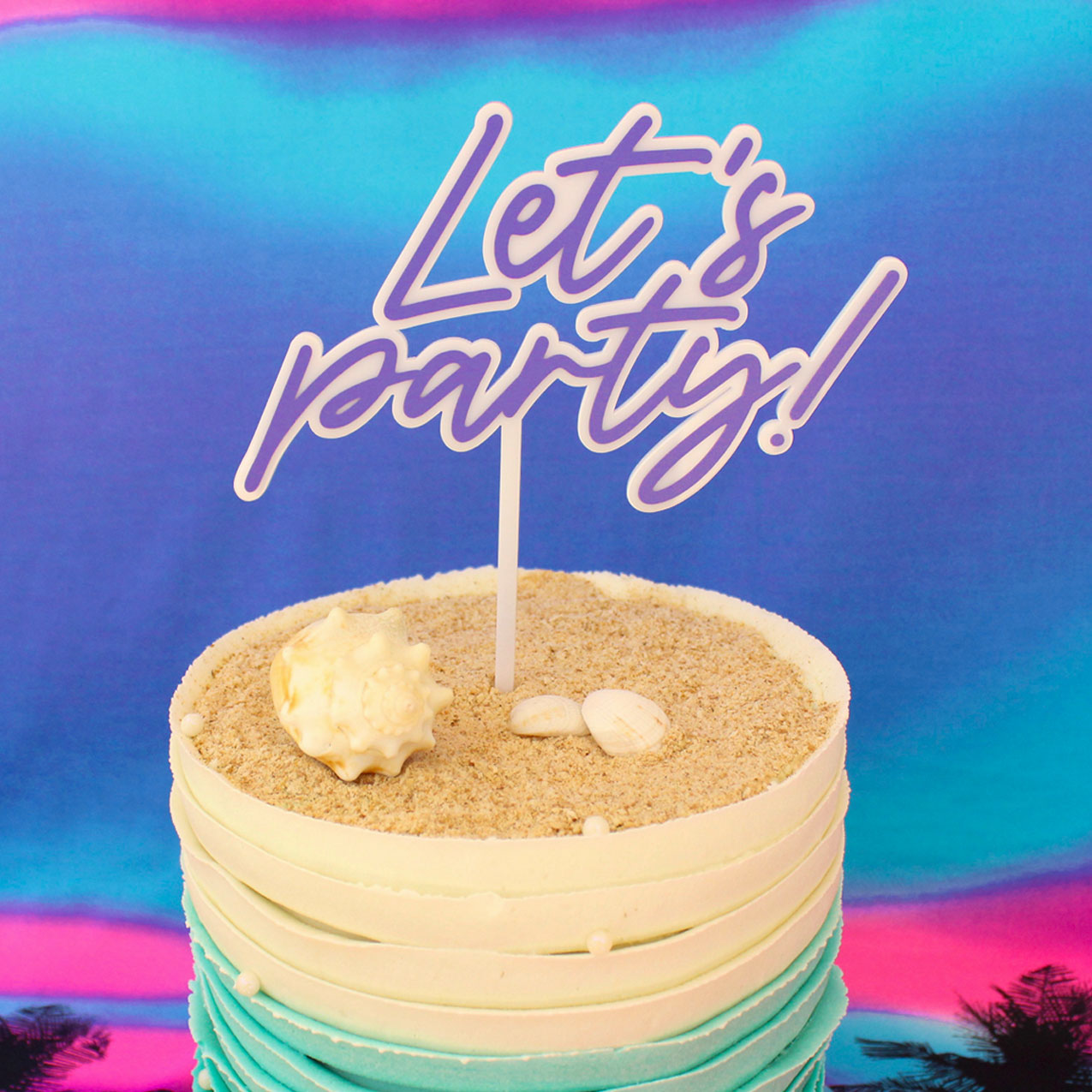 Caketopper Let's Party